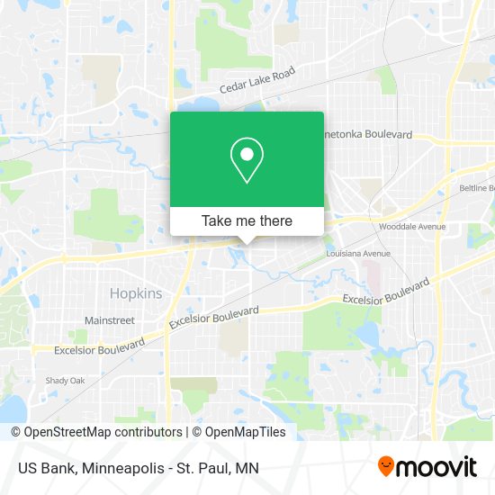 Mapa de US Bank