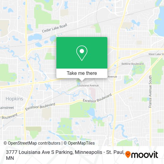 3777 Louisiana Ave S Parking map