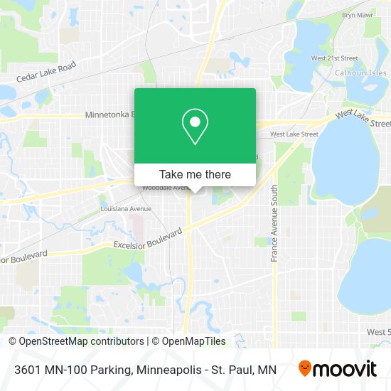 3601 MN-100 Parking map