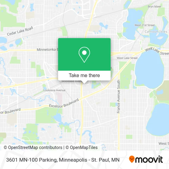 3601 MN-100 Parking map