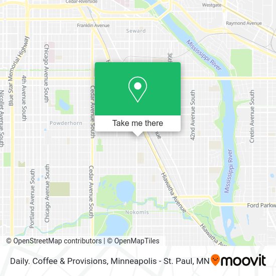 Mapa de Daily. Coffee & Provisions