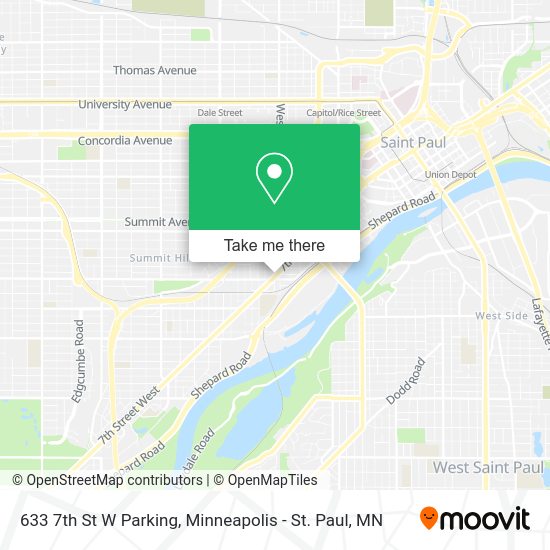 633 7th St W Parking map