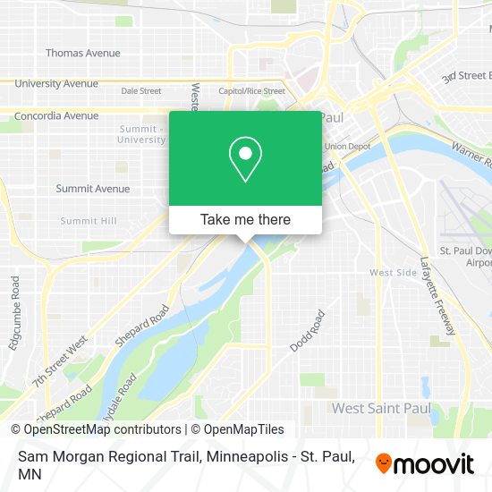 Mapa de Sam Morgan Regional Trail