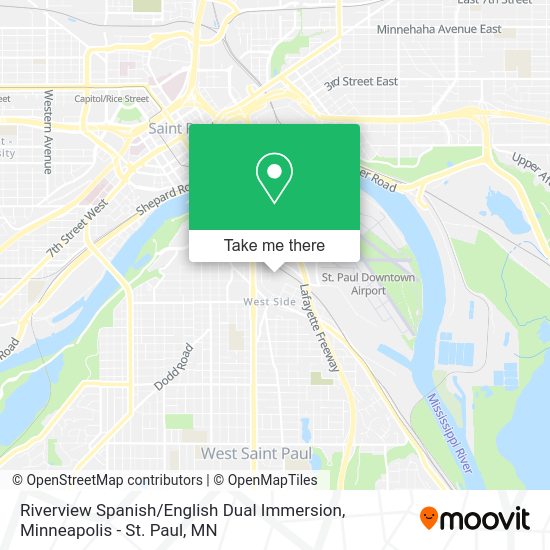 Riverview Spanish / English Dual Immersion map