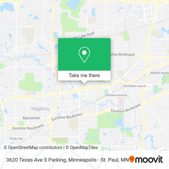3620 Texas Ave S Parking map