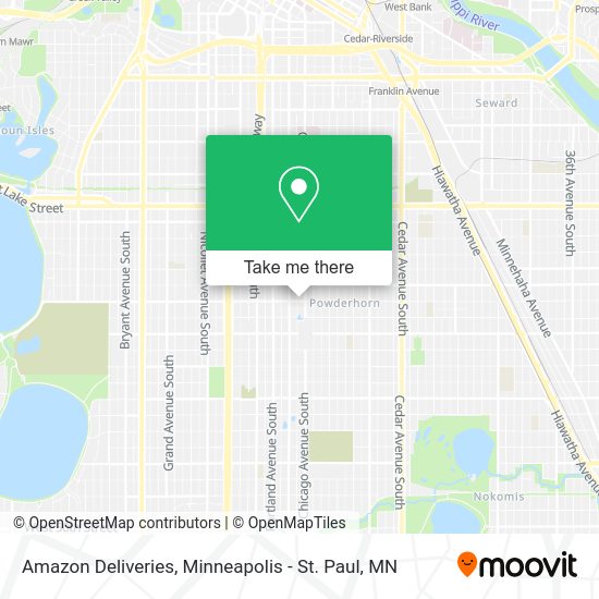 Amazon Deliveries map