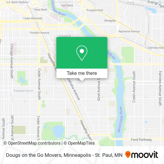 Mapa de Dougs on the Go Movers