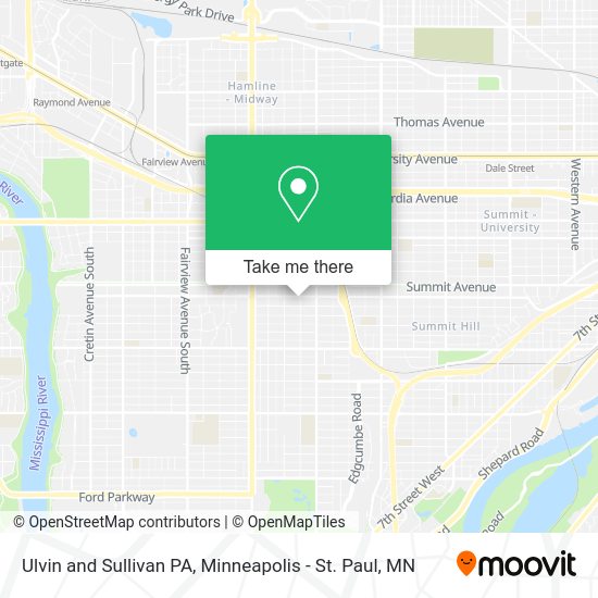Ulvin and Sullivan PA map