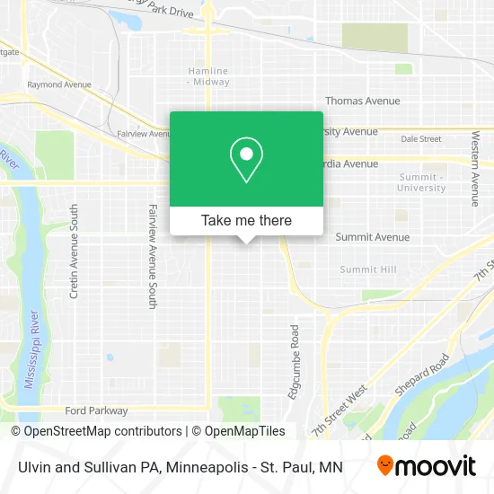 Ulvin and Sullivan PA map