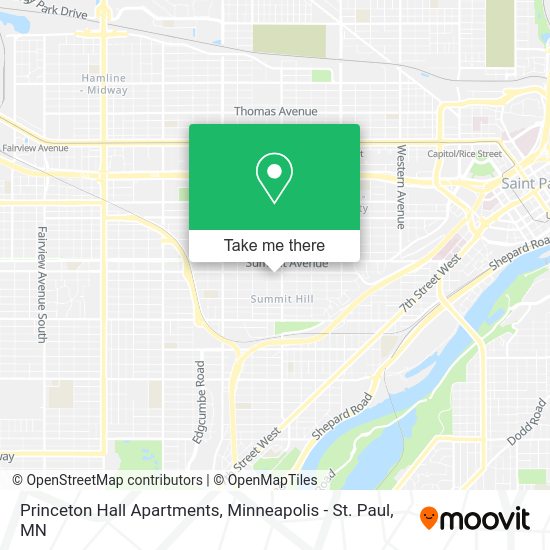 Princeton Hall Apartments map