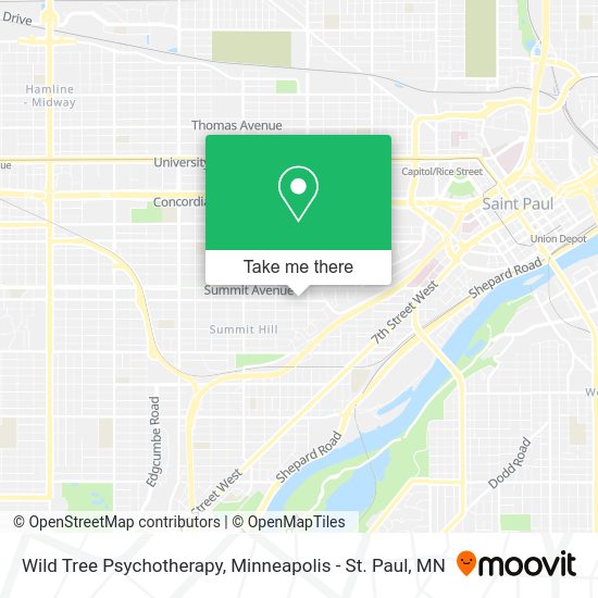 Wild Tree Psychotherapy map