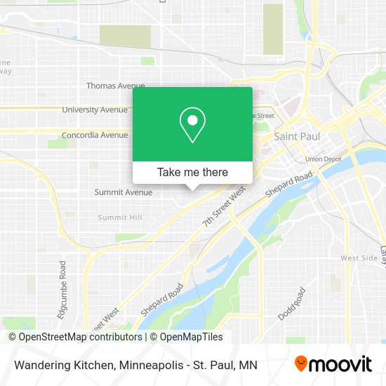 Mapa de Wandering Kitchen