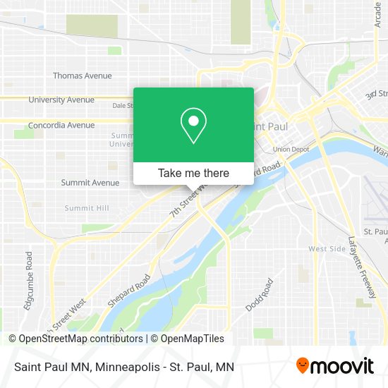 Saint Paul MN map