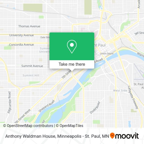 Mapa de Anthony Waldman House