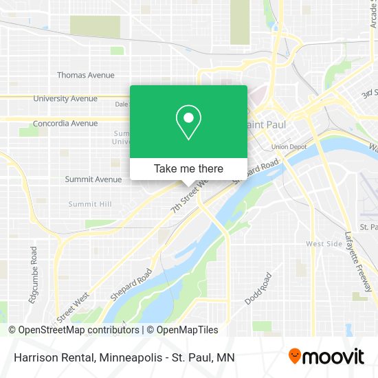 Mapa de Harrison Rental