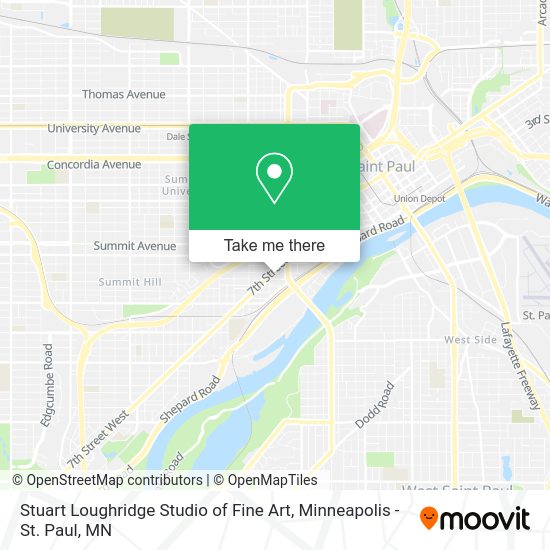 Stuart Loughridge Studio of Fine Art map