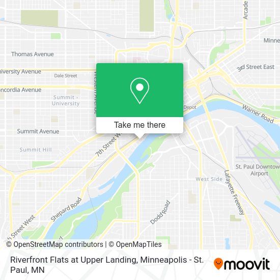 Riverfront Flats at Upper Landing map
