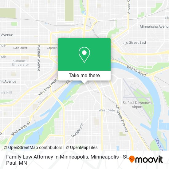 Mapa de Family Law Attorney in Minneapolis