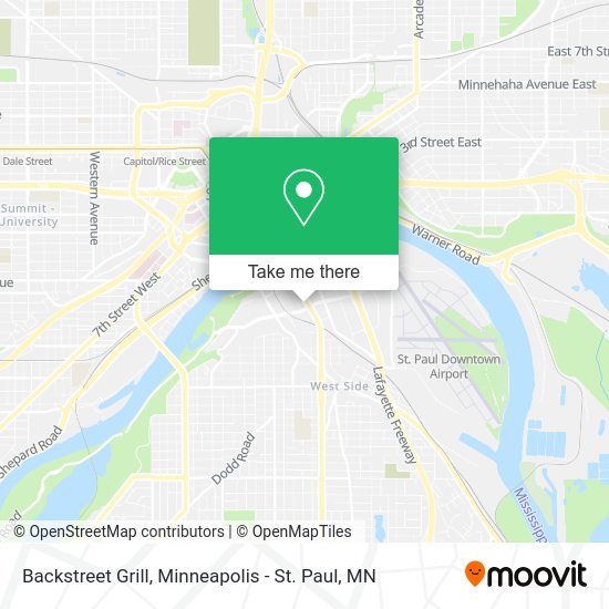 Backstreet Grill map