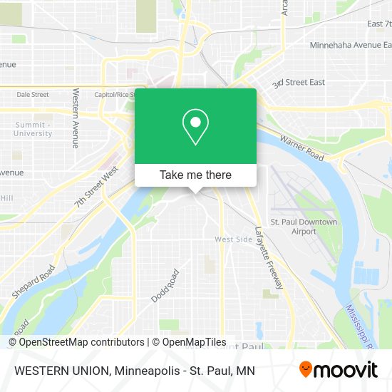 WESTERN UNION map
