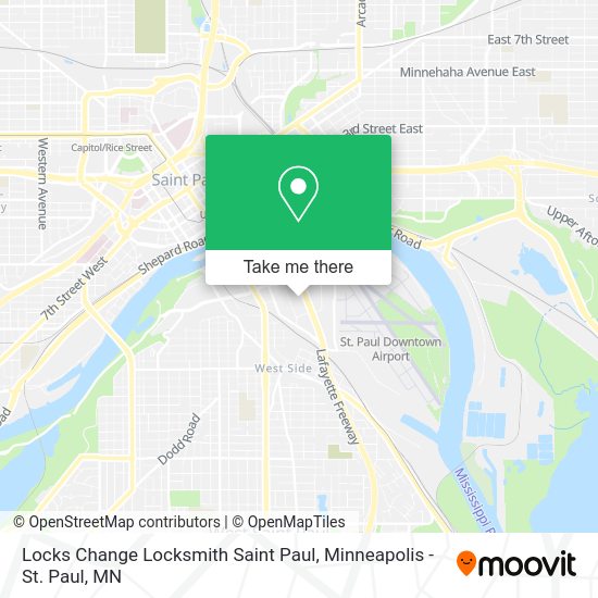 Locks Change Locksmith Saint Paul map