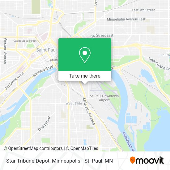 Star Tribune Depot map