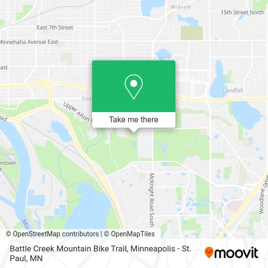 Mapa de Battle Creek Mountain Bike Trail
