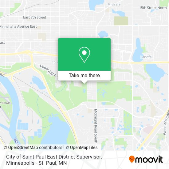 City of Saint Paul East District Supervisor map