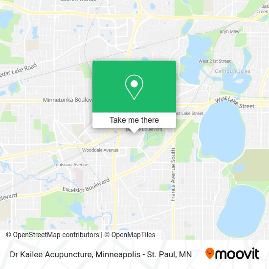 Dr Kailee Acupuncture map