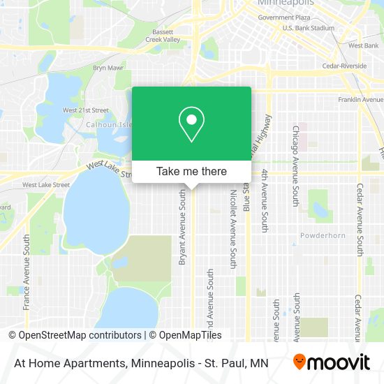 Mapa de At Home Apartments