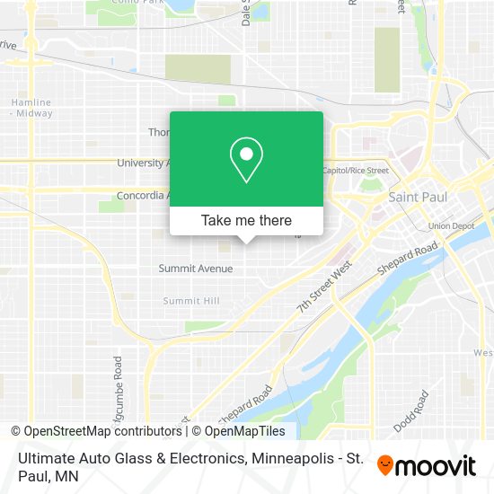 Ultimate Auto Glass & Electronics map