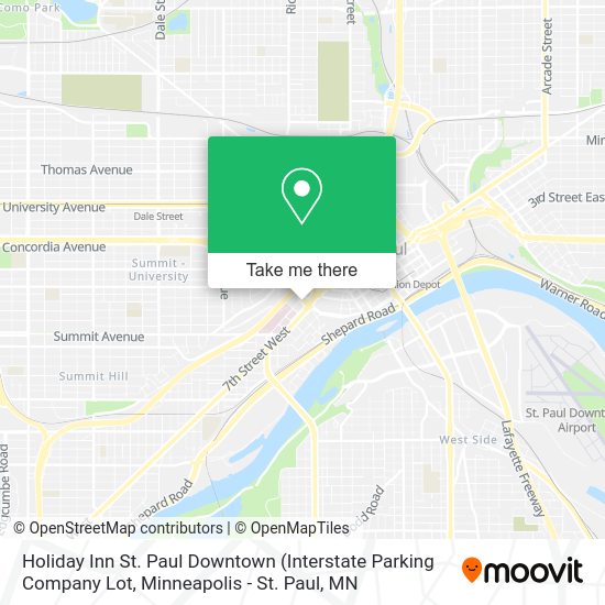 Holiday Inn St. Paul Downtown map