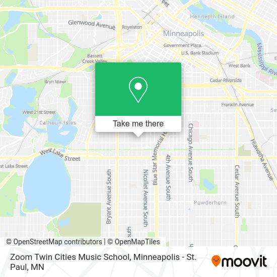 Mapa de Zoom Twin Cities Music School