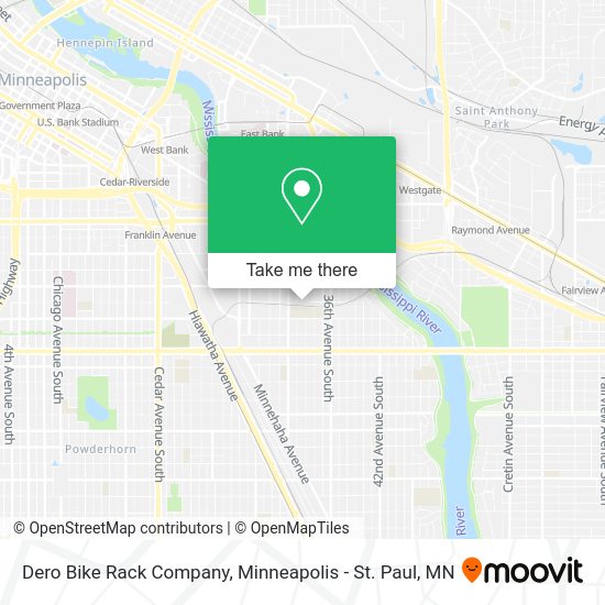 Dero Bike Rack Company map