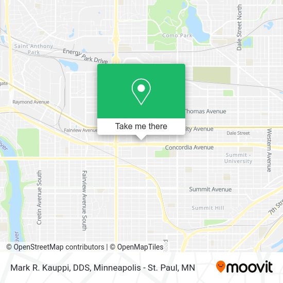 Mapa de Mark R. Kauppi, DDS