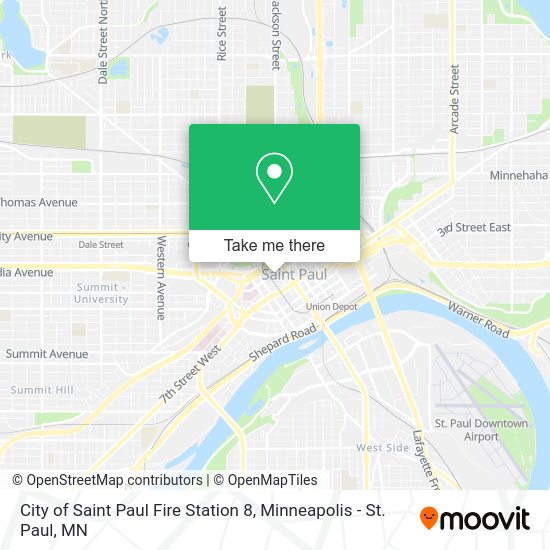 City of Saint Paul Fire Station 8 map