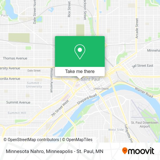 Minnesota Nahro map