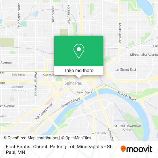 Mapa de First Baptist Church Parking Lot