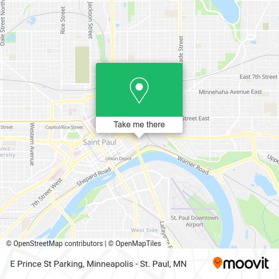 Mapa de E Prince St Parking