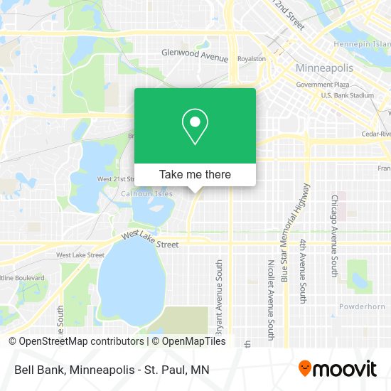 Bell Bank map