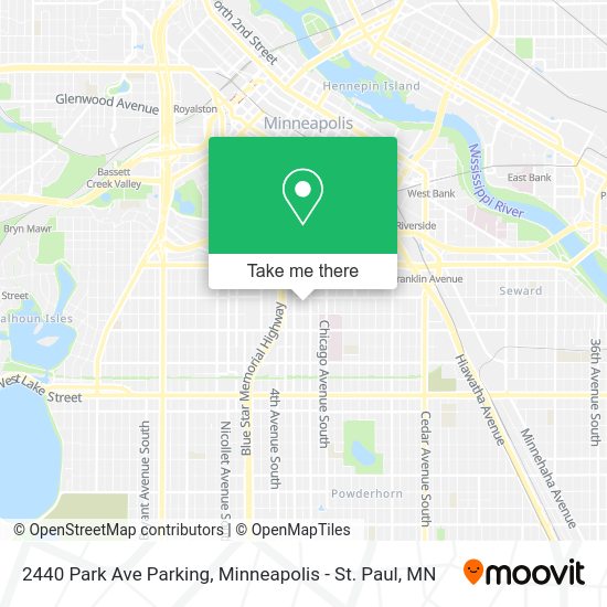 2440 Park Ave Parking map