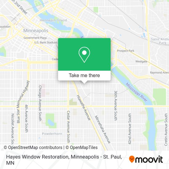 Hayes Window Restoration map