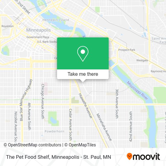 The Pet Food Shelf map