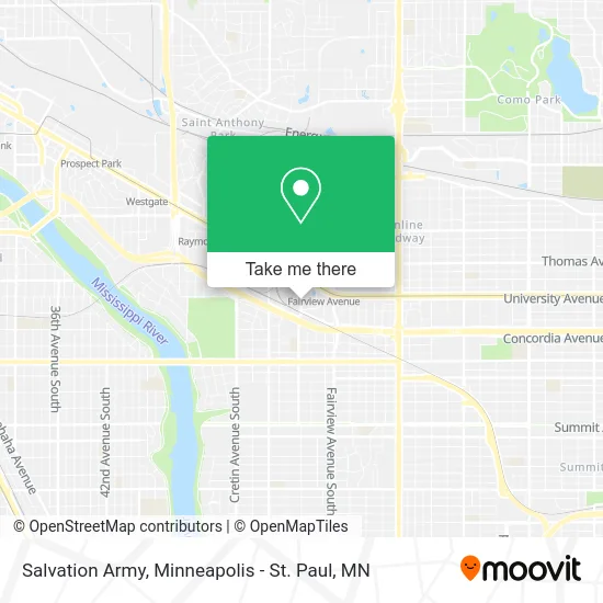 Salvation Army map