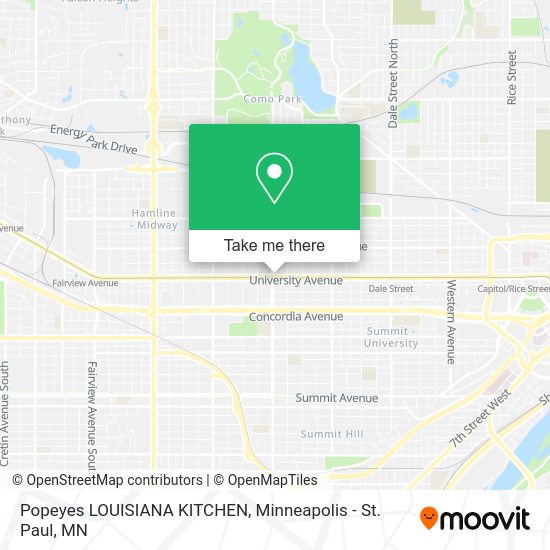 Mapa de Popeyes LOUISIANA KITCHEN