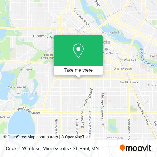 Cricket Wireless map