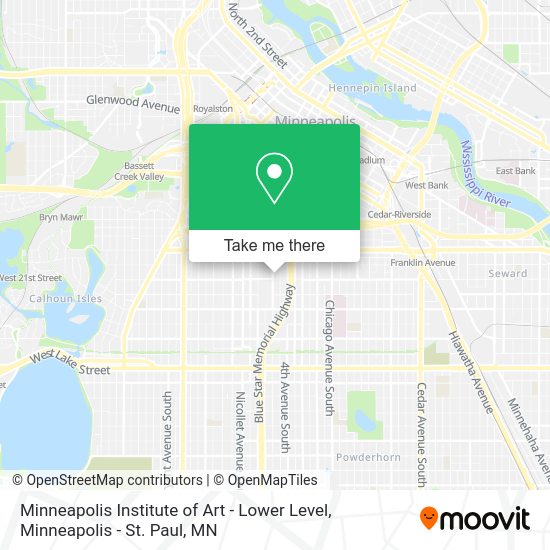 Minneapolis Institute of Art - Lower Level map