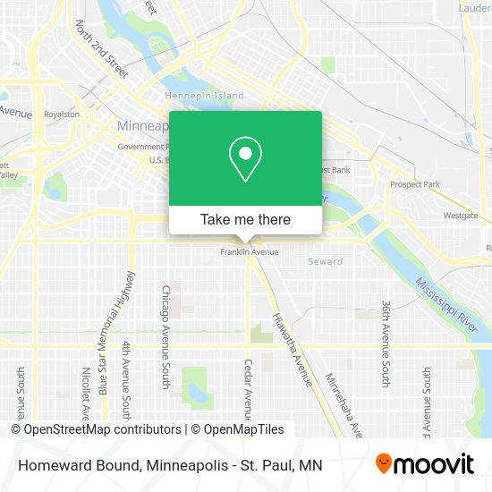 Homeward Bound map