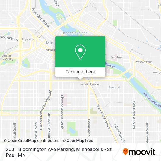 2001 Bloomington Ave Parking map