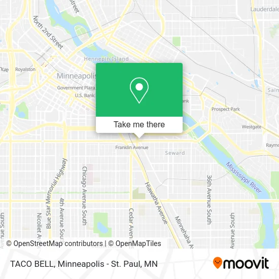 TACO BELL map